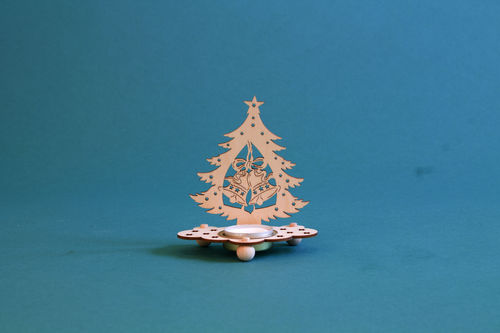 Teelichthalter Baum Glocken